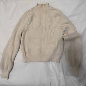 Zara Women's Beige Turtleneck Sweater
